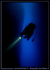 Diving the Inland Sea - in Gozo Malta... Que du bonheur..... by Michel Lonfat 